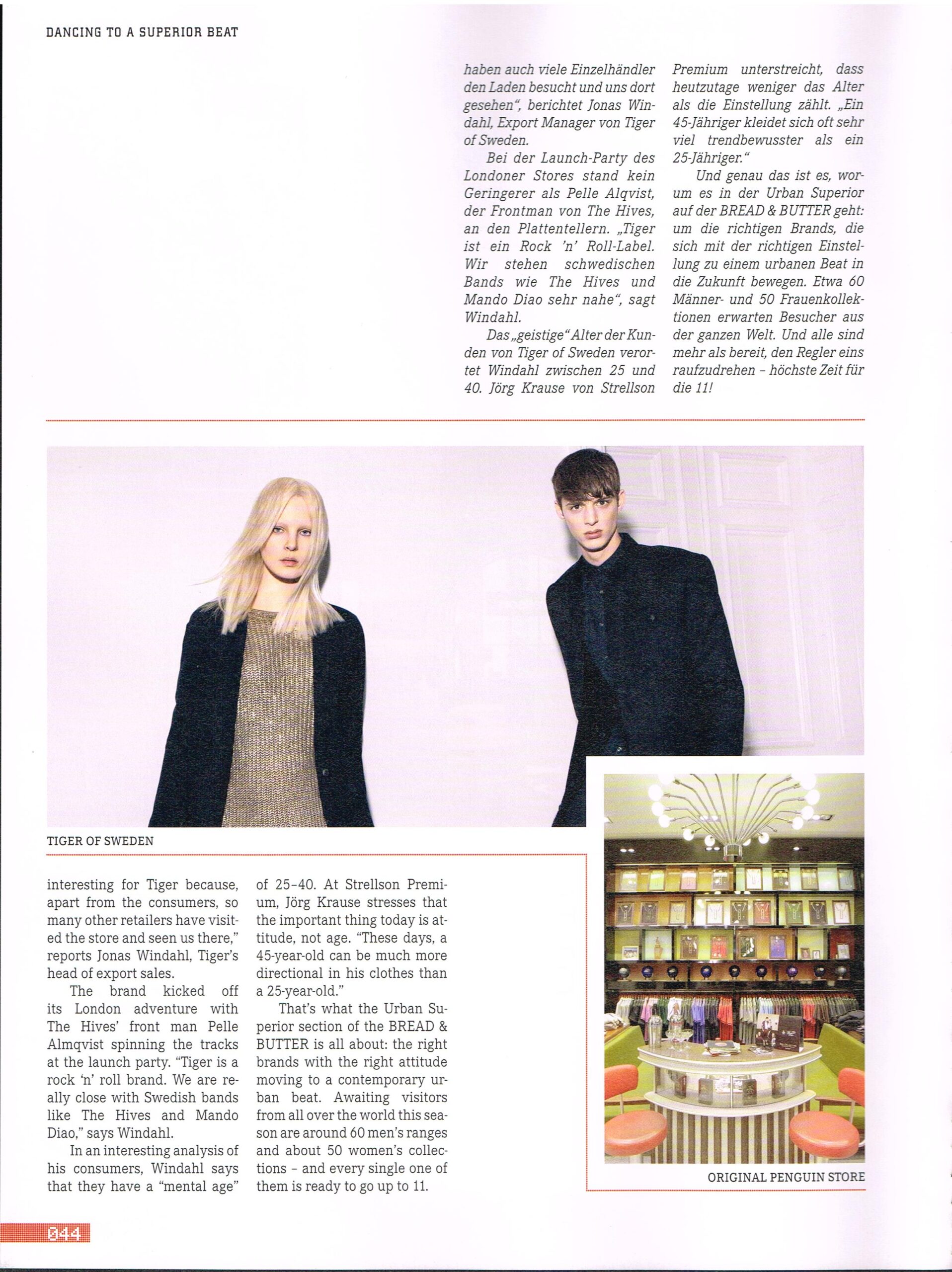 Bread & Butter magazine January 2012 - Eric Musgrave